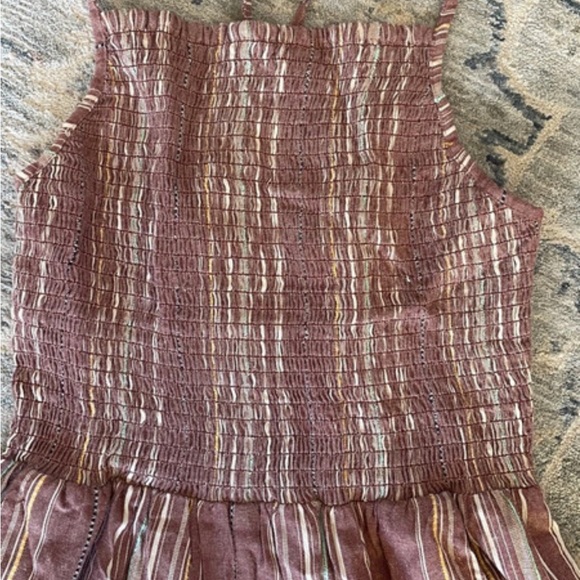 Striped Ruffle Bottom Romper - Picture 2 of 7